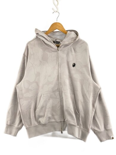 商品画像：Solid Camo Jacquard One Point Zip Hoodie/GRY/001ZPL301302M// 1
