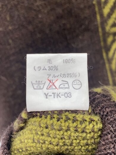 商品画像：ニット・セーター(厚手)/L/ウール/BRW 4