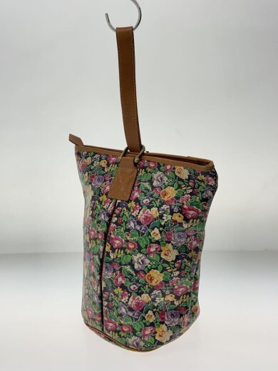 商品画像：ハンドバッグ/--/花柄/バケツバッグ/裏地チェック 2