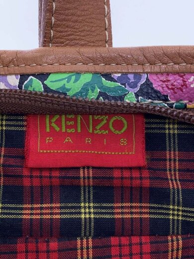 商品画像：ハンドバッグ/--/花柄/バケツバッグ/裏地チェック 5