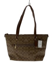 ギャラリートート_シグネチャー_ベージュ/PVC/BRW