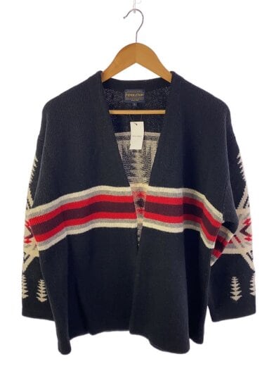 商品画像：カーディガン(厚手)/L/ウール/BLK/9575-8204 1