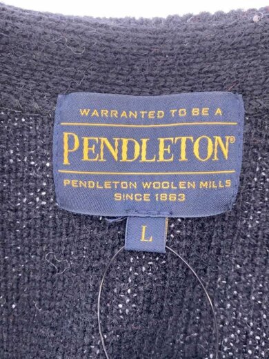 商品画像：カーディガン(厚手)/L/ウール/BLK/9575-8204 3