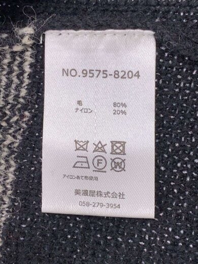 商品画像：カーディガン(厚手)/L/ウール/BLK/9575-8204 4