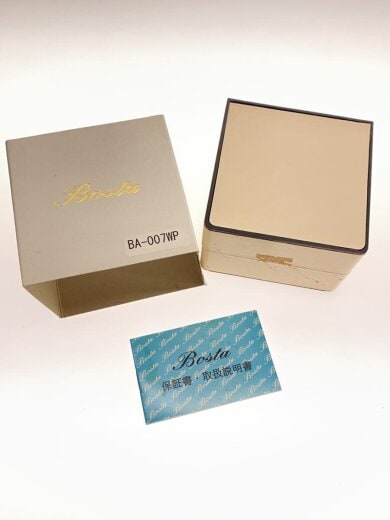 商品画像：BOSTA/自動巻腕時計/アナログ/レザー/WHT/BRW/BA-007 6