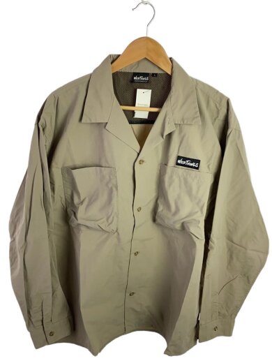 商品画像：長袖シャツ/L/ナイロン/BEG/無地/WT20337PA-SL 1