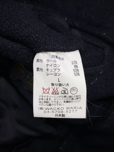 商品画像：コート/L/ウール/BLK/無地 4