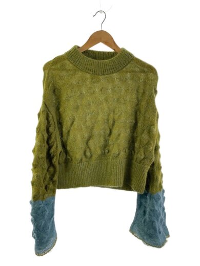 商品画像：ニット・セーター(薄手)/FREE/モヘア/GRN/OCF22105 1