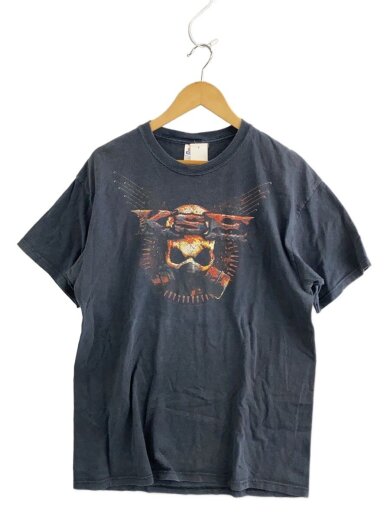 商品画像：Tシャツ/L/コットン/BLK/プリントダブル/スカル// 1