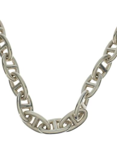 画像：HERMESシェーヌダンクル/28コマ/ネックレス/SV925/SLV/トップ無/メンズ1