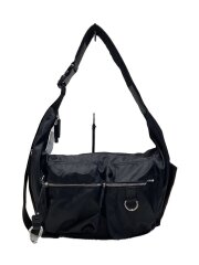 Wポケットボディバッグ/ショルダーバッグ/ナイロン/BLK/JS081570PD