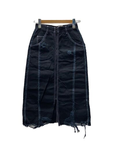 商品画像：RAGGEDスカート/ロングスカート/1/コットン/BLK/1209309 1