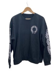 Horseshoe Crewneck Sweatshirt/スウェット/M/コットン/BLK/プリント
