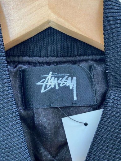 商品画像：23SS/LA Chapter Satin Varsity Jacket/M/ナイロン/BLK/115691 3