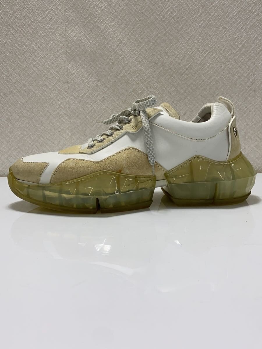 JIMMY CHOO / ダイアモンドスニーカー/ローカットスニーカー/42/WHT