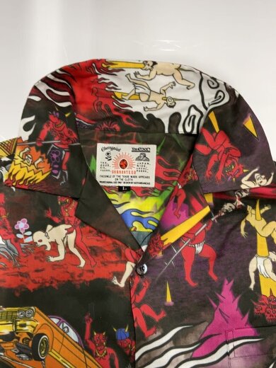 商品画像：×The E.X.C/アロハシャツ/地獄絵図/L/ポリエステル/BLK/総柄 7
