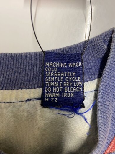 商品画像：90～00s/紺タグ/フェード/ポケットTシャツ/S/コットン/NVY/ボーダー 5