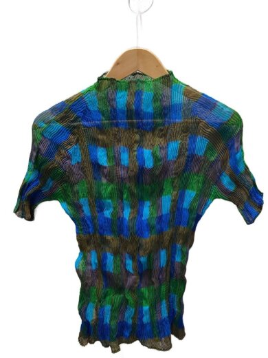 商品画像：半袖カットソー/3/ポリエステル/マルチカラー/チェック/IM04FJ927 1