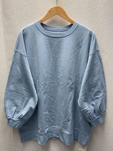 商品画像：デラベ天竺ルーズプルオーバー/トップス/FREE/コットン/BLU/01251-1177 1