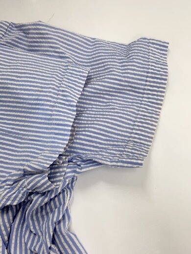 商品画像：シアサッカー/半袖シャツ/XL/コットン/BLU/ストライプ 6