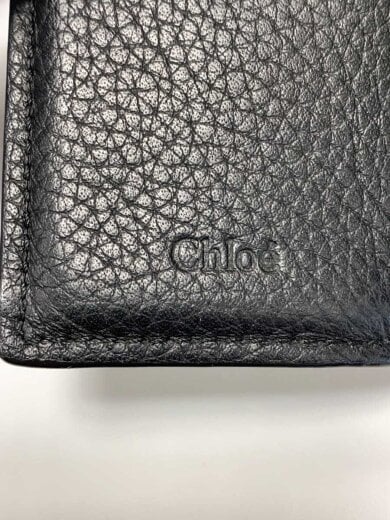 商品画像：SMALL ALPHABET TRI FOLD/3つ折り財布/レザー/BLK/レディース 3