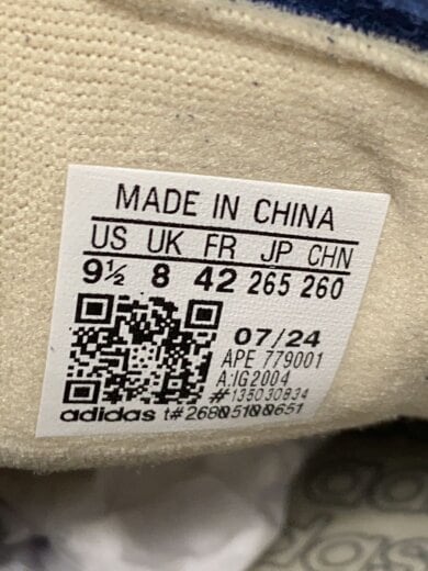 商品画像：ローカットスニーカー/26.5cm/NVY/スウェード/IG2004 5