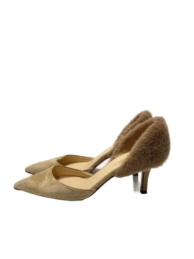 商品画像：ファー付きパンプス/パンプス/36/CML/スウェード 1