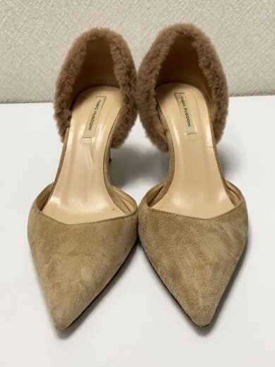 商品画像：ファー付きパンプス/パンプス/36/CML/スウェード 7