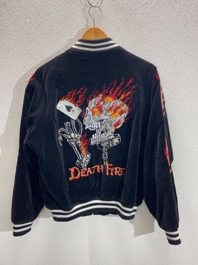 画像：その他ブランドDEATH FIRE/日本製/スカジャン/FREE/ベロア/BLK2