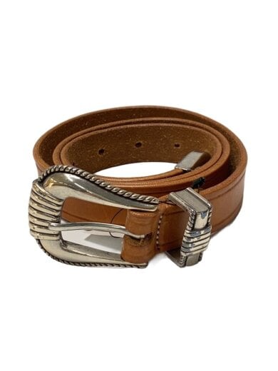 商品画像：1 Creased Belt/ウエスタンベルト/USA製/34/レザー/BRW/無地/メンズ/2917 1