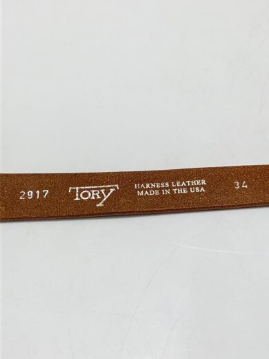 商品画像：1 Creased Belt/ウエスタンベルト/USA製/34/レザー/BRW/無地/メンズ/2917 3