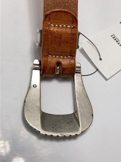 商品画像：1 Creased Belt/ウエスタンベルト/USA製/34/レザー/BRW/無地/メンズ/2917 5