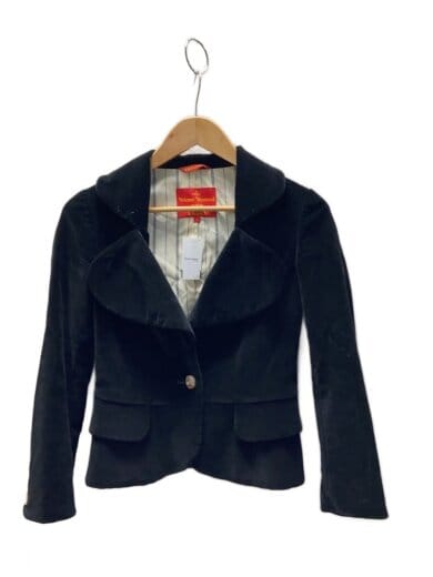 商品画像：ラブジャケット/1/ベロア/BLK/357-01-49822 1