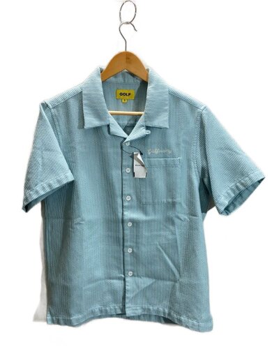 商品画像：ツイード/半袖シャツ/S/ポリエステル/BLU 1