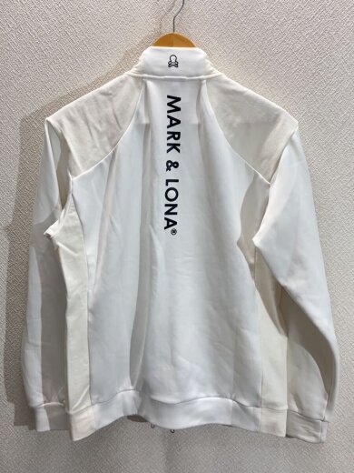 商品画像：ダンボールニットゴルフジャケット/50/ポリエステル/WHT/MLM-3C-AD27 2