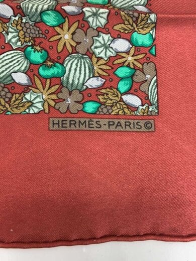 商品画像：プチカレ/果物植物モチーフ/スカーフ/シルク/ORN/総柄/レディース 2