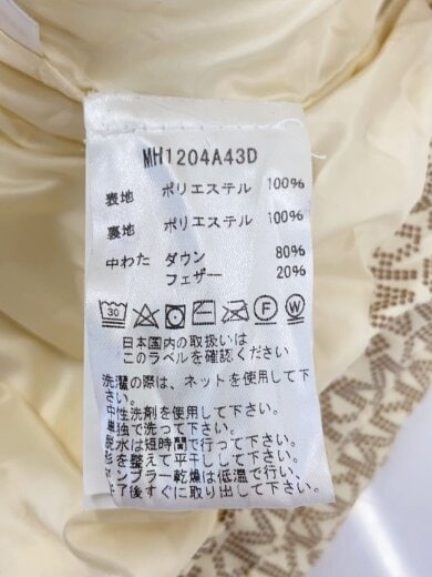 商品画像：ダウンジャケット/S/ポリエステル/BRW/総柄 4