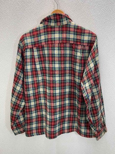 商品画像：50s/ネルシャツ/オープンカラー/ボックスカット/L/--/RED/チェック 2