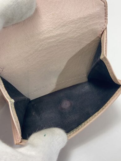 商品画像：ペーパーミニウォレット/3つ折り財布/レザー/PNK/レディース/391446// 5