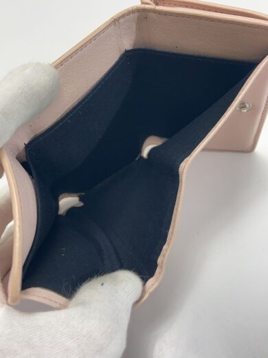 商品画像：ペーパーミニウォレット/3つ折り財布/レザー/PNK/レディース/391446// 6