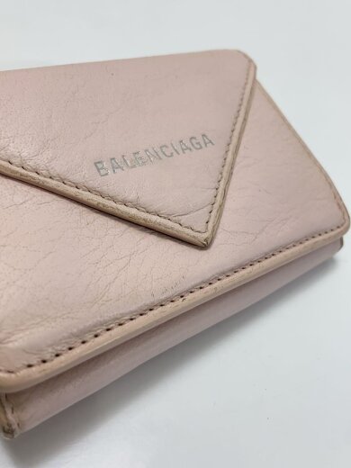 商品画像：ペーパーミニウォレット/3つ折り財布/レザー/PNK/レディース/391446// 7