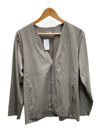 商品画像：TECH LOUNGE CARDIGAN_テックラウンジカーディガン/S/ポリエステル/KHK/無地 1