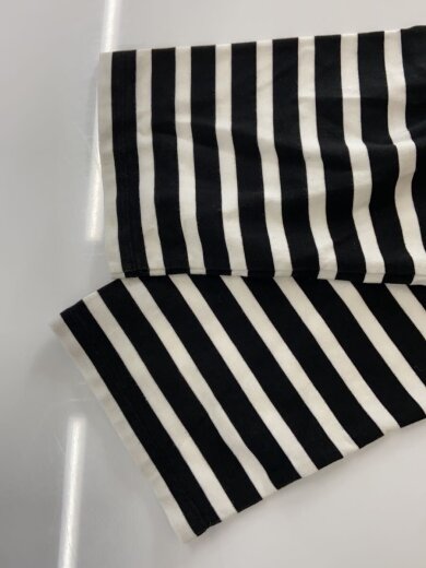 商品画像：七分袖カットソー/40/コットン/BLK/ボーダー 6