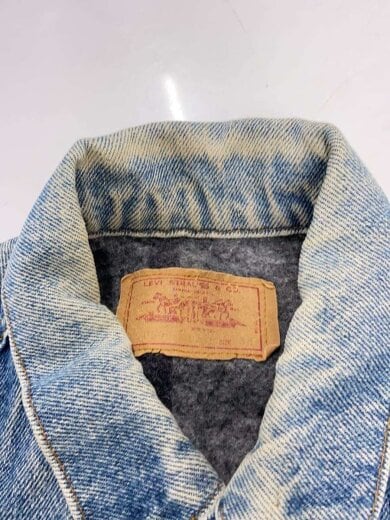 商品画像：80s/USA製/ボタン裏527/裏地ブランケット/Gジャン/38/デニム/IDG/70506-0316 5