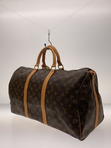 商品画像：キーポル・バンドリエール50_モノグラム・キャンバス/PVC/BRW/総柄 2