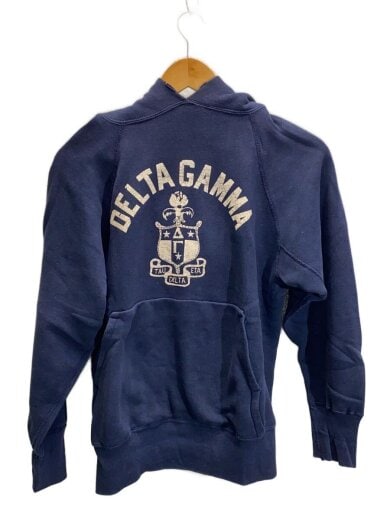 商品画像：推定50～60s/DELTA GAMMA/パーカー/--/コットン/NVY/プリント 1