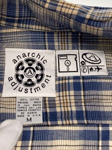商品画像：90s/VT/ANARCHIC ADJUSTMENT/長袖シャツ/M/BEG/チェック 3