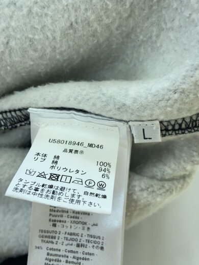 商品画像：スウェット/L/コットン/BLK/無地/U58018946_MD46 4