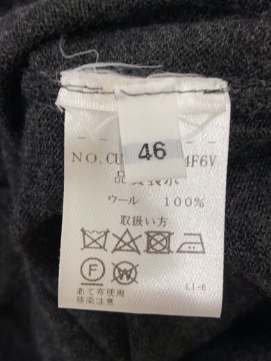 商品画像：カーディガン(薄手)/46/ウール/GRY/無地/CU094A.C04F6V// 4