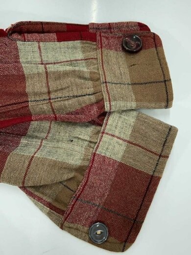商品画像：60s/ネルシャツ/オープンカラーシャツ/ウール/RED/チェック// 4